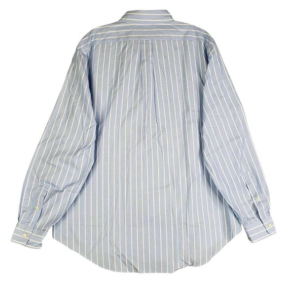 Polo Ralph Lauren Shirt Mens Size Large L Blue Striped Long Sleeve Button Down - Picture 3 of 9